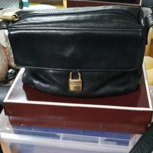 DKNY black and gold purse